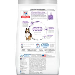 Science Diet Adult Sensitive Stomach & Skin Dry Dog Food, Chicken Recipe