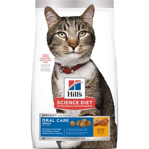 Science Diet Adult Oral Care Dry Cat Food, Chicken Recipe