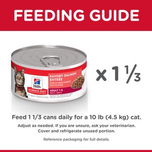 Science Diet Adult Canned Cat Food, Savory Salmon Entree