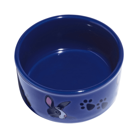 Kaytee Paw-Print PetWare Bowl, Bunny, Colors Vary