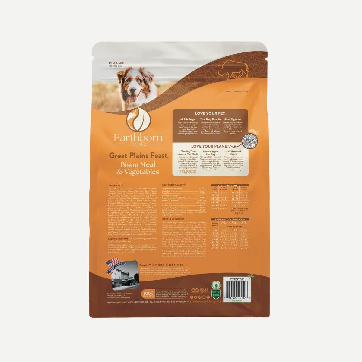 Great Plains Feast Bison Meal & Vegetable Holistic Dry Food For Dogs and Puppies