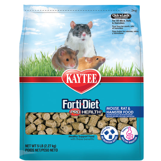 Kaytee Forti-Diet Pro Health Mouse, Rat, and Hamster Food