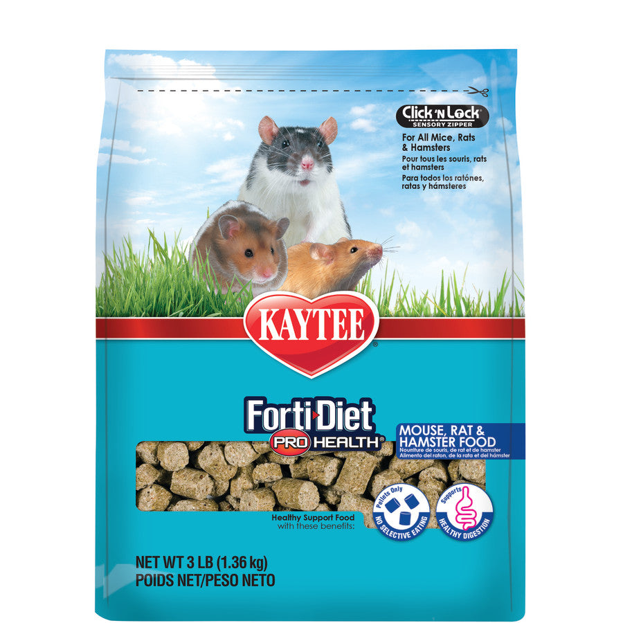 Kaytee Forti-Diet Pro Health Mouse, Rat, and Hamster Food
