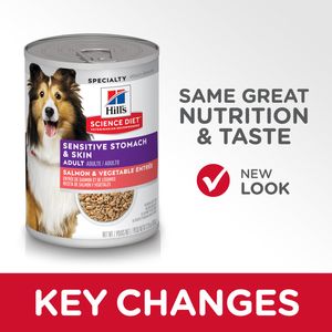 Science Diet Adult Sensitive Stomach & Skin Canned Dog Food, Salmon & Vegetable Entree