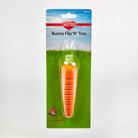 Kaytee Bunny Flip-N-Toss Carrot Toy
