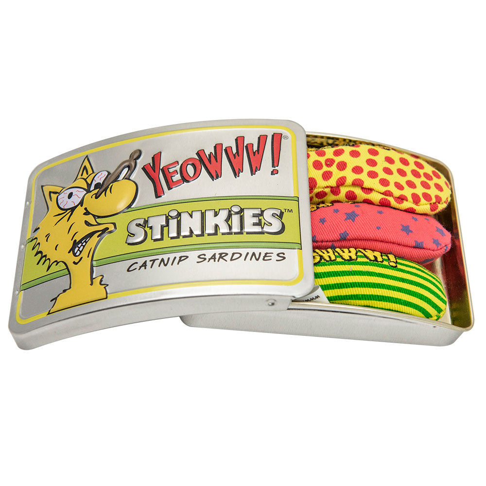 Yeowww! Tin of Stinkies Catnip Sardines Cat Toy