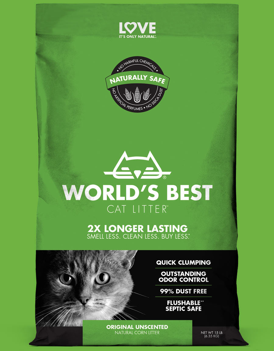 World's Best Original Unscented Cat Litter