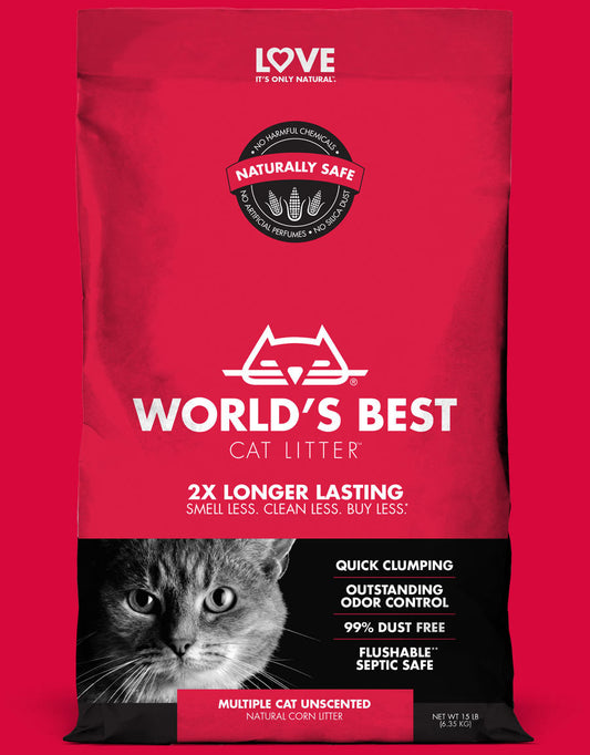 World's Best Multiple Cat Unscented Litter