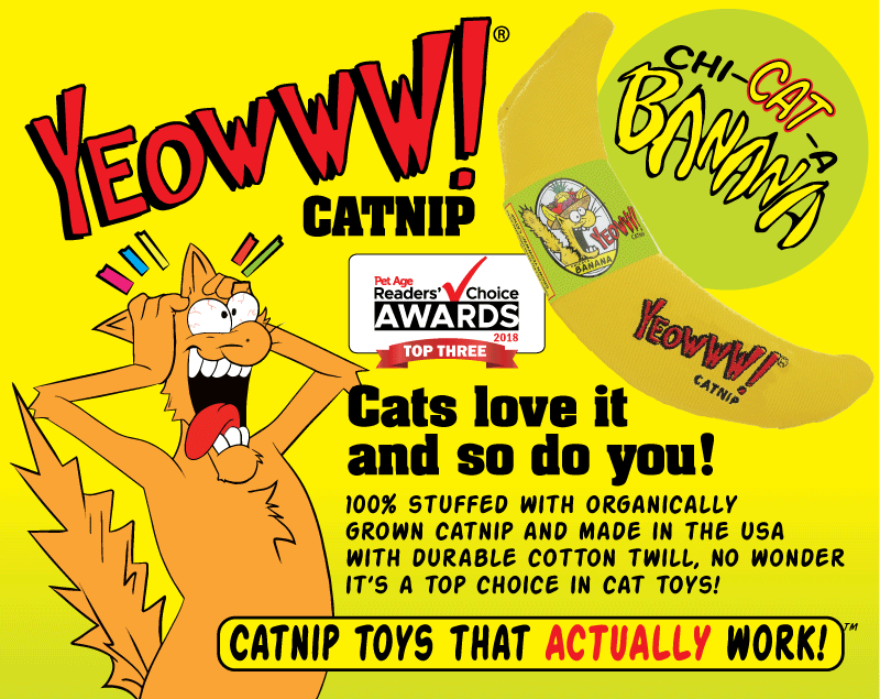 Yeowww! Banana Catnip Cat Toy
