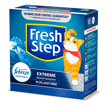 Fresh Step Extreme Scented Litter with the power of Febreze