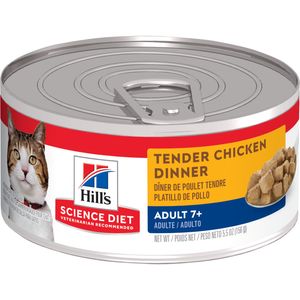 Science Diet Senior 7+ Canned Cat Food, Tender Chicken Dinner