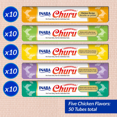 INABA Churu 50 ct Chicken Variety Jar