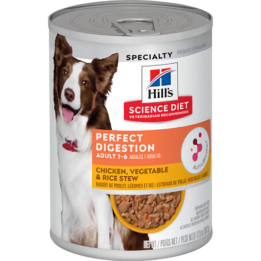Science Diet Adult Perfect Digestion Chicken, Vegetable & Rice Stew Canned Dog Food