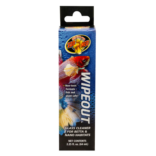 Zoo Med Wipeout Glass Cleaner for Betta & Nano Habitats