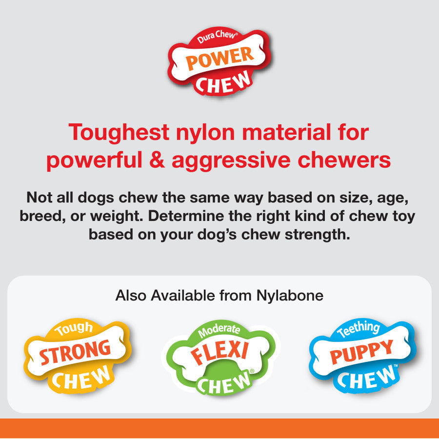 Nylabone Power Chew Giant Marrow Bone Alternative Beef Flavor Dog Chew Toy
