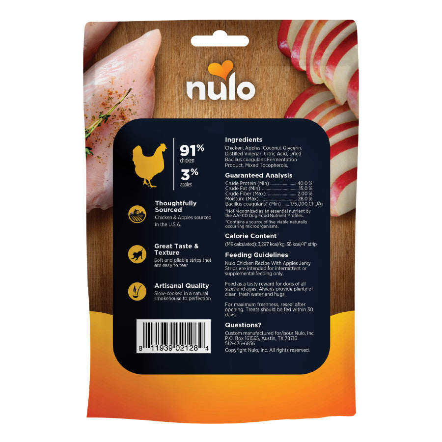 Nulo FreeStyle Jerky Strips Chicken With Apples Recipe
