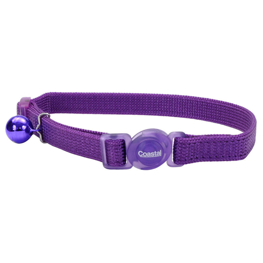 Safe Cat Adjustable Snag-Proof Nylon Breakaway Collar Purple