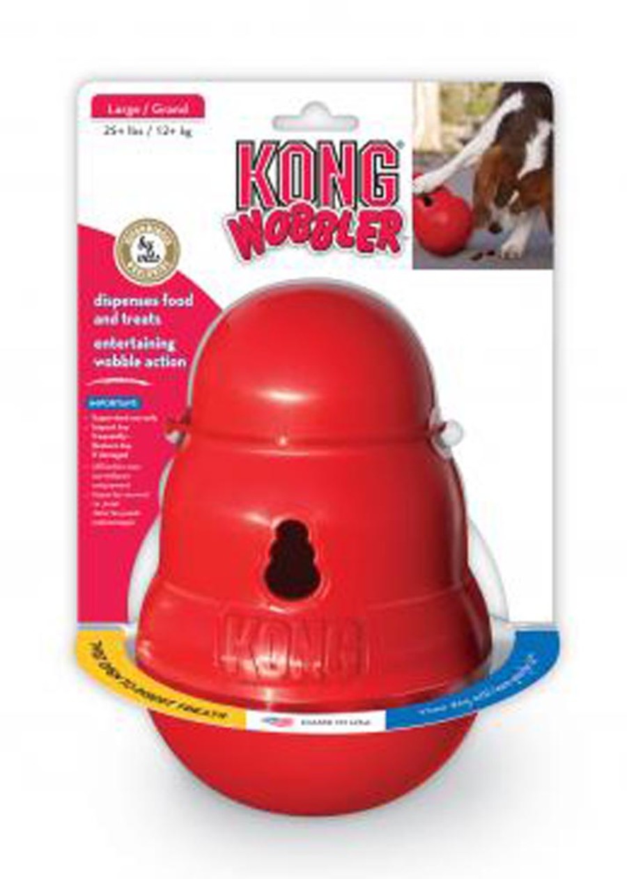 KONG Wobbler Food and Treat Dispenser Dog Toy