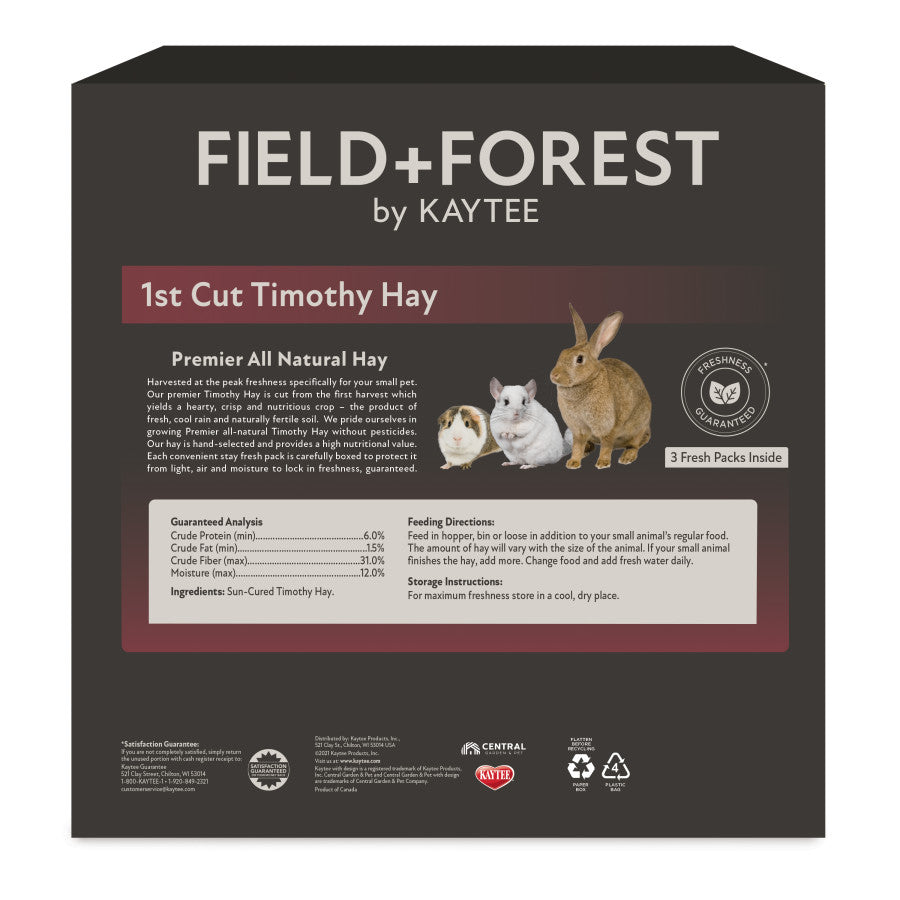 Field+Forest 1st Cut Timothy Hay 90 OZ.