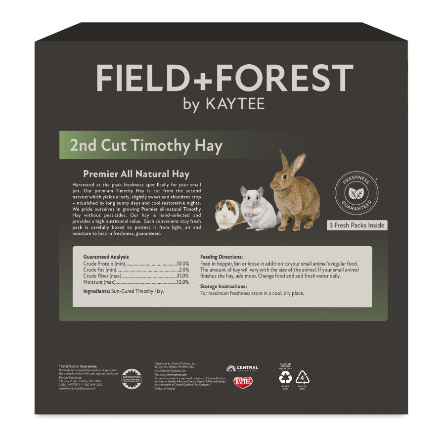 Field+Forest 2nd Cut Timoth Hay 90 OZ.