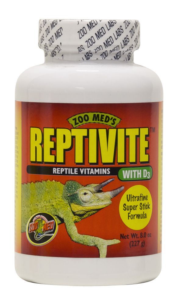 8 oz Zoo Med's ReptiVite REptile Vitamins with D3. Ultrafine Super Stick Formula.